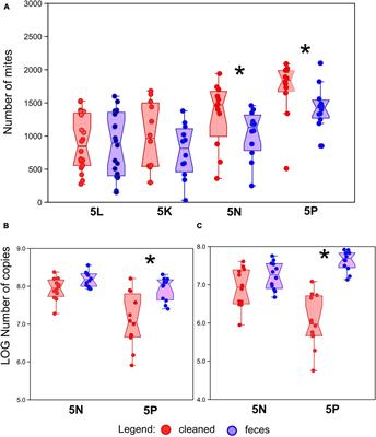 The Negative Effects of Feces-Associated Microorganisms on the Fitness of the Stored Product Mite Tyrophagus putrescentiae